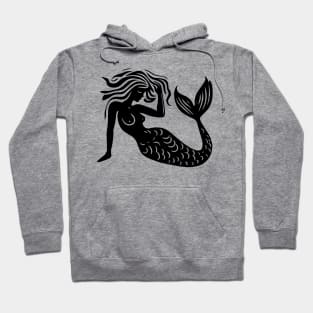 Woodcut Mermaid Hoodie